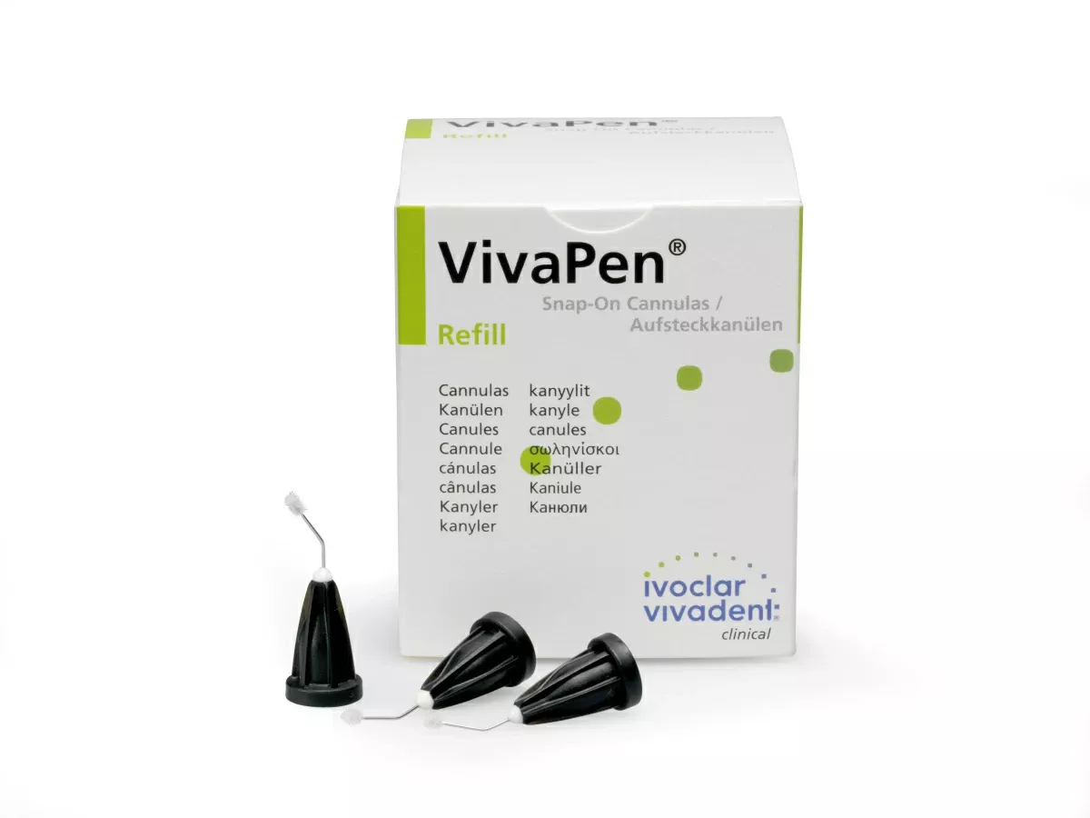Канюли VivaPen Snap-On Cannulas Refill для адгезивов в форме ручки, 100 штук
