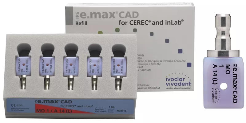 Блоки IPS e.max CAD CER/inLab LT A3 A16 (L) 5 шт.
