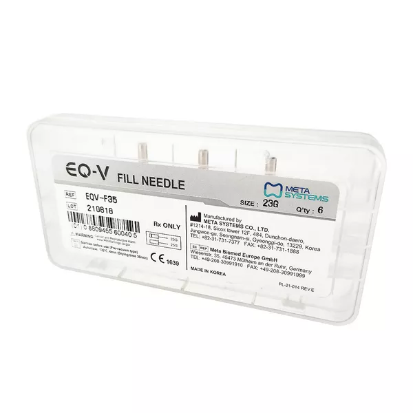 EQ-V Fill Needle - набор игл для экструзии гуттаперчи, 23G, упаковка 6 шт.