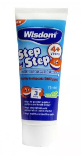 Wisdom Step by Step детская зубная паста 4+ лет