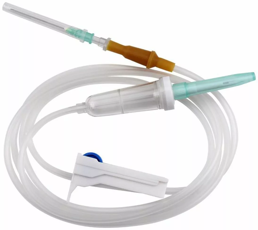 Система для вливания инфузионных растворов одноразовая стерильная с иглой (45 шт в уп )