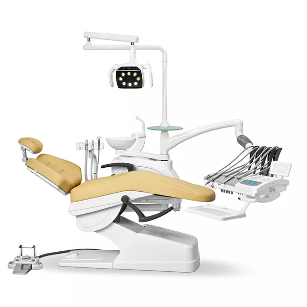 AY-A 4800 I - стоматологическая установка с мембранной панелью управления, верхняя подача инструментов